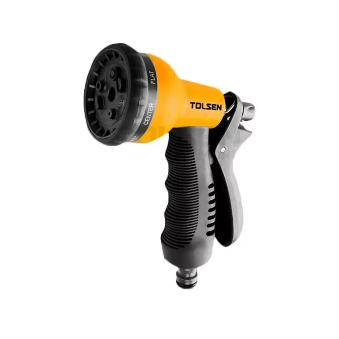 PISTOLA DE RIEGO PARA MANGUERA CON 8 PA