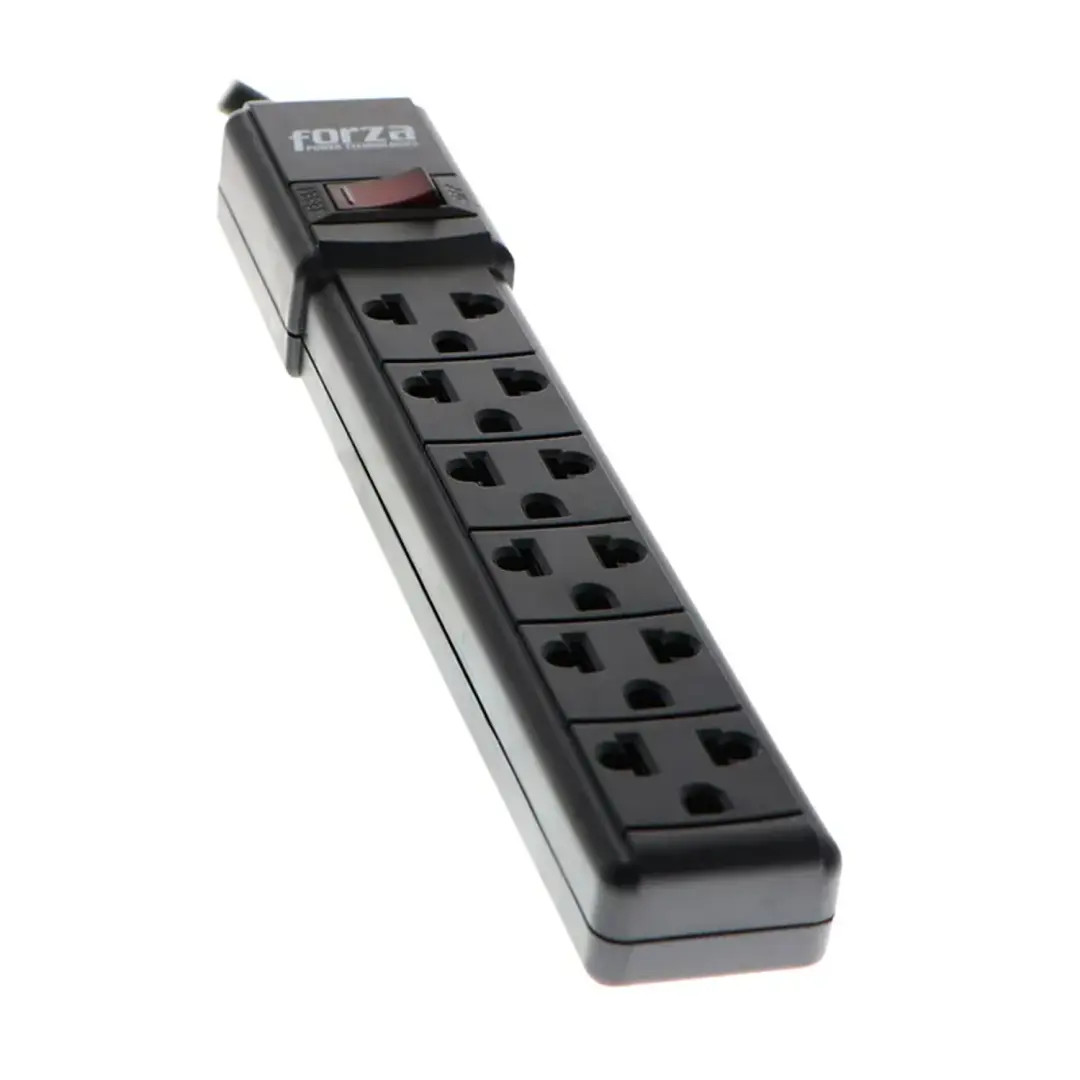 Regleta 2200W, 6 tomas NEMA universales
