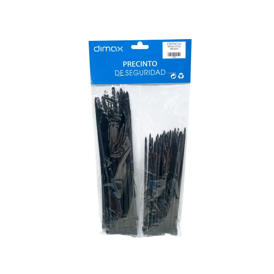 PACK DE PRECINTOS COLOR NEGRO