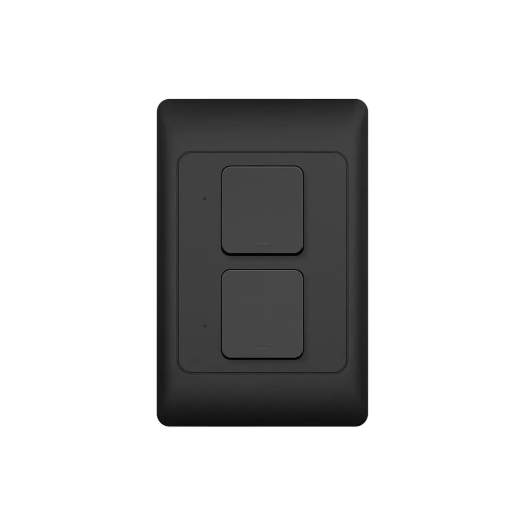 INTERRUPTOR SMART NEGRO WIFI 2 TOMAS