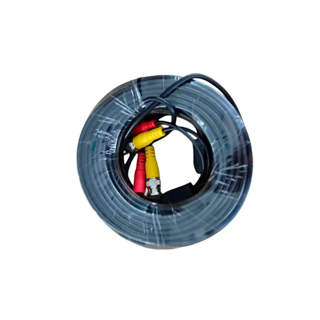 PATCH CORD BNC+DC *20 METROS *NEGRO
